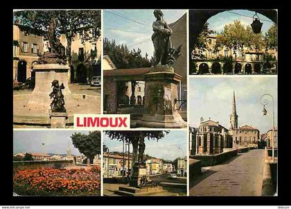 11 - Limoux - Multivues - Automobiles - Fleurs - Flamme Postale de Limoux - CPM - Voir Scans Recto-Verso