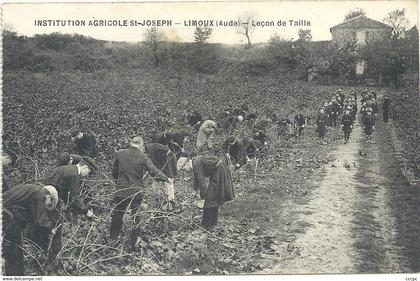 CPA Limoux Leçon de Taille Institution Agricole St-Joseph