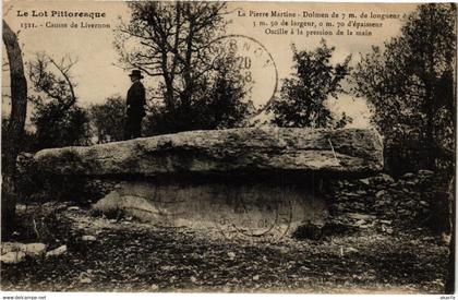 CPA Le Lot...-Causse de Livernon - La Pierre MARTINe - Dolmen du 7m (223464)