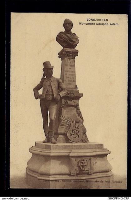 91 - Longjumeau - Monument Adolphe Adam - Voyagé - Dos divisé