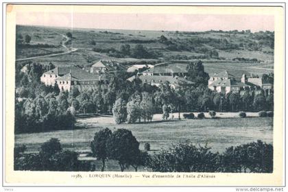 Carte Postale Ancienne de LORQUIN-vue d'ensemble de l'asile des aliénés