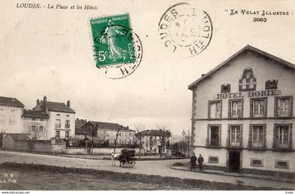 LOUDES LA PLACE ET LES HOTELS " HOTEL BORIE "