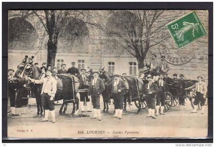 65 - Lourdes - Guides Pyrénéens - Chevaux