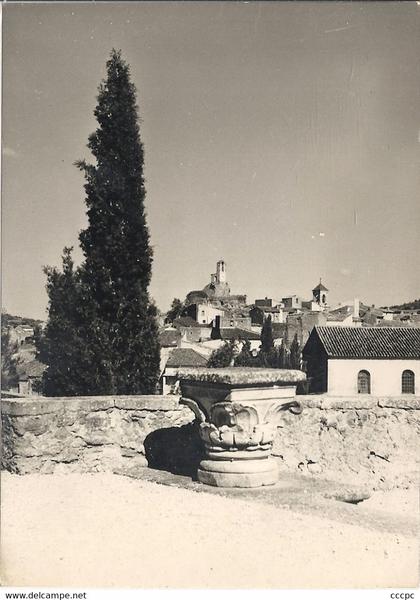 CPSM Lourmarin Le Village vu du Château