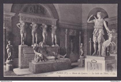 FRANCE, Postcard RPPC, Paris, Louvre Museum, The Tiber Room