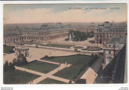 Paris, La Nouveau Louvre old postcard travelled 1912 b190101