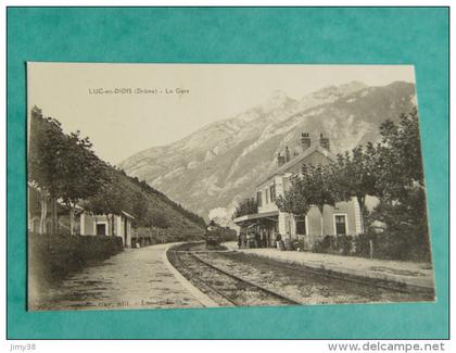 DROME-LUC EN DIOIS-LA GARE-TRAIN