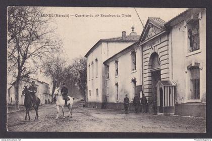 FRANCE, Postcard RPPC, Lunel, District of the 16th Train Squadron