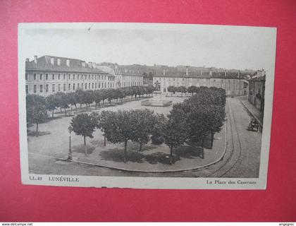 Carte   Lunéville   La Place des Casernes