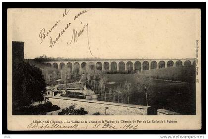 86 Lusignan pont chemin de fer viaduc D86D K86139K C86139C RH105283