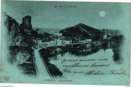 CPA Le Lot illustre - LUZECH - Les Quais (223664)