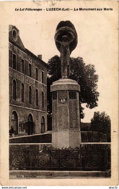 CPA Le Lot Pittoresque - LUZECH - Le Monument aux Morts (224063)