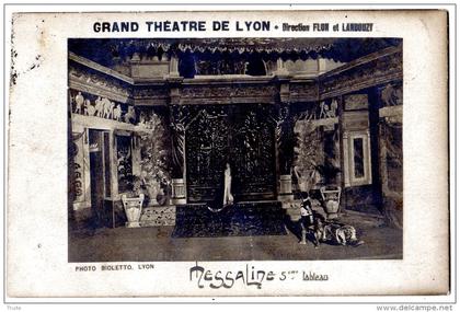 LYON CARTE PHOTO GRAND THEATRE DE LYON MESSALINE 5 EME TABLEAU