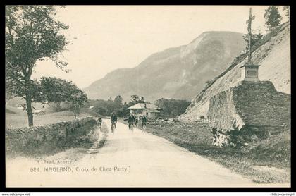 MAGLAND - Croix de Chez Party - Animée - Cyclistes - Edit. A. BAUD