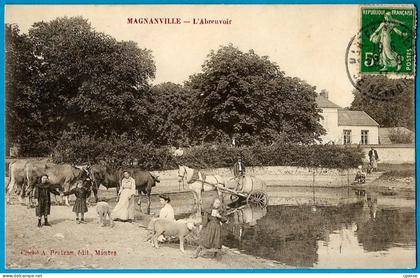 CPA 78 MAGNANVILLE - L'Abreuvoir ° A. Bertran