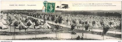 Carte Postale Ancienne de  MAILLY-LE CAMP -vue générale