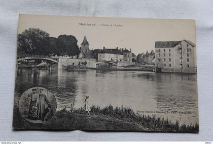 Malicorne, Ponts et moulin, Sarthe 72