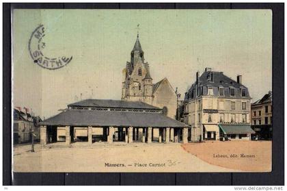 72 - Mamers - Place Carnot - colorisée