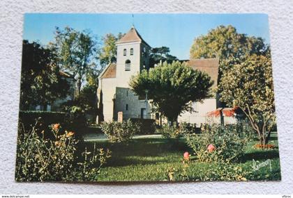 Cpm, Mandres les Roses, l'église saint Thibault, Val de Marne 94