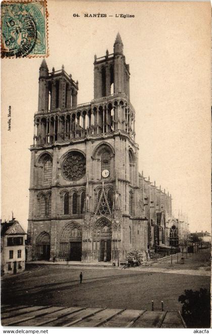 CPA MANTES-la-JOLIE Eglise (1411587)