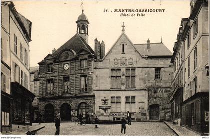 CPA MANTES-la-JOLIE Gassicourt - Hotel de Ville (1385486)