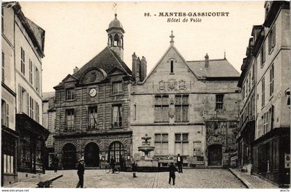 CPA MANTES-la-JOLIE Gassicourt - Hotel de Ville (1385487)