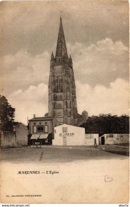 CPA MARENNES L'Église (666813)