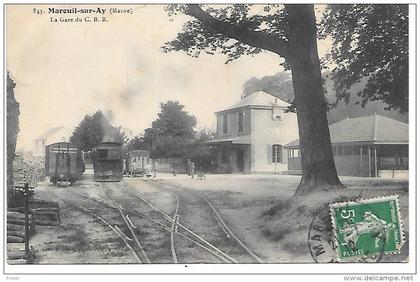 MAREUIL SUR AY - La Gare - Train