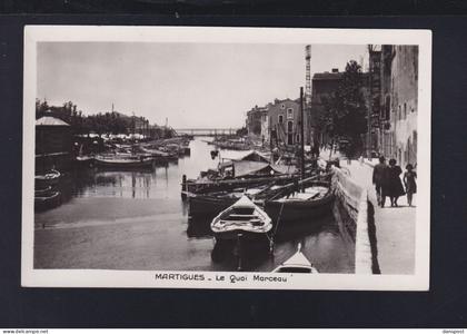 Frankreich France AK Martigues Le Quai Marceau