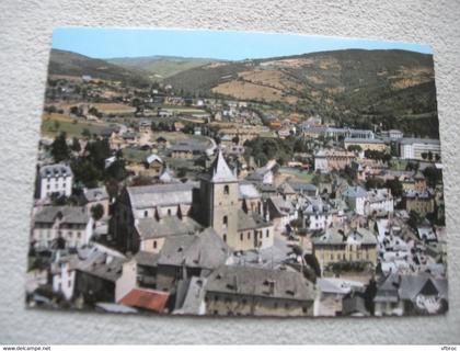 Cpm, Marvejols, vue aérienne, l'église, Lozère