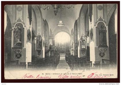 cpa  du 17  Matha intérieur de l´ église de Sainte  Hérie EE11