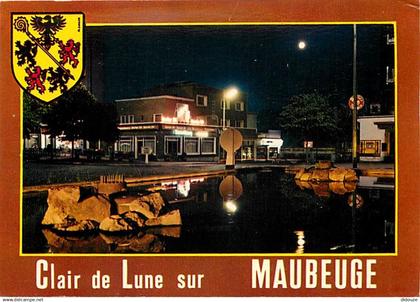 59 - Maubeuge - Clair de Lune à Maubeuge - Blasons - CPM - Voir Scans Recto-Verso