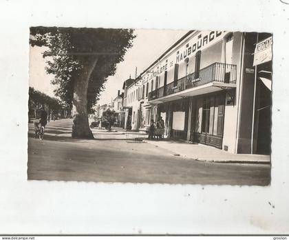 MAUBOURGUET (HAUTES PYRENEES) CARTE PHOTO LES ALLEES COTE OUEST (MAGASIN BELLE JARDINIERE DE MAUBOURGUET)