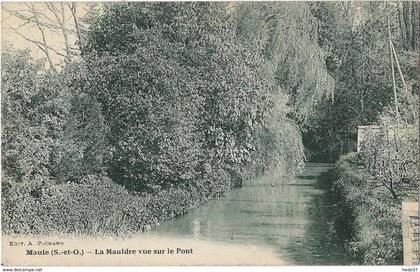 Maule - La Mauldre vue sur le Pont