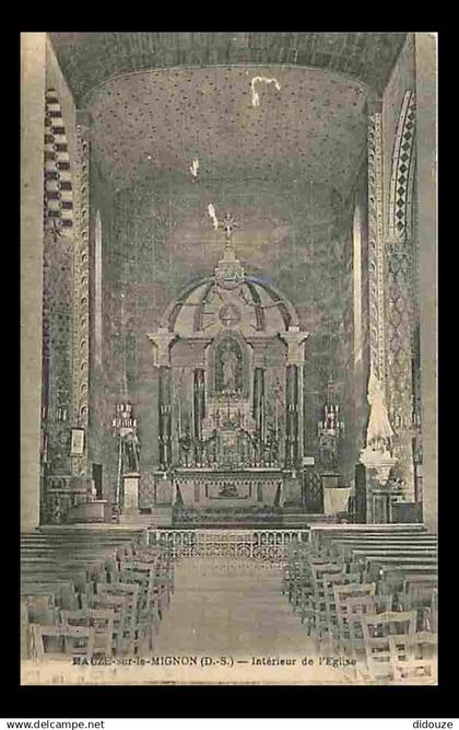 79 - Mauzé sur le Mignon - Intérieur de l'Eglise - Correspondance - CPA - Voir Scans Recto-Verso