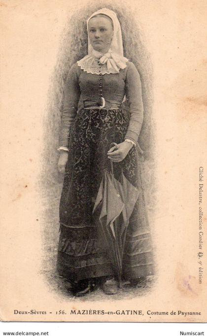 Mazières-en-Gatine Costume de Paysanne coiffe