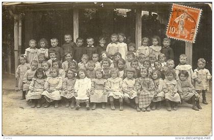 77 - MEAUX - Carte Photo  - Groupe d' Enfants