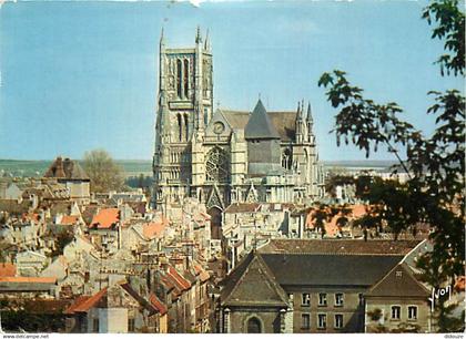 77 - Meaux - Vue Générale - La Cathédrale Saint-Etienne - Flamme Postale de Meaux - CPM - Voir Scans Recto-Verso