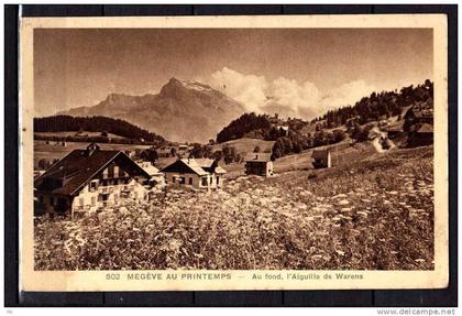 74 - Megève au Printemps - Au fond, l'Aiguille de Warens