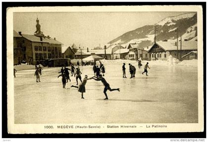 cpa du 74  Mégève Station hivernale la Patinoire   FEV16 4