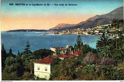 Carte postale ancienne de MENTON