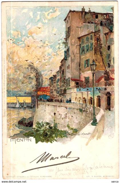 Carte Postale Ancienne de MENTON