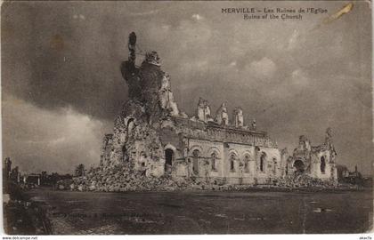 CPA MERVILLE - Les Ruines de l'Église (136026)