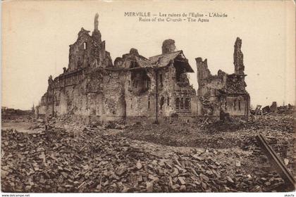 CPA MERVILLE - Les Ruines de l'Église (136030)