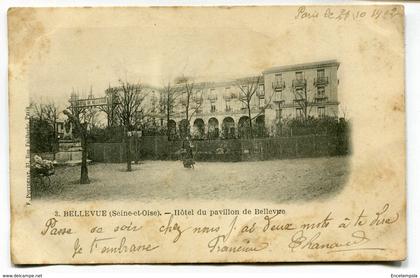 CPA - Carte Postale - France - Bellevue - Hôtel du Pavillon de Bellevue - 1902 (D13717)
