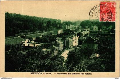 CPA MEUDON Panorama sur Meudon Val Fleury (412880)