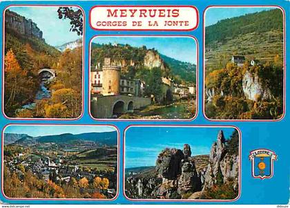 48 - Meyrueis - Multivues - Blasons - CPM - Voir Scans Recto-Verso