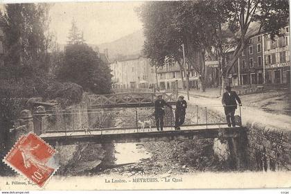 CPA La Lozère Meyrueis Le Quai