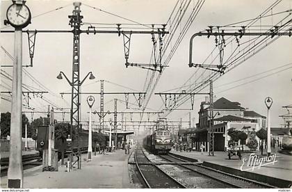 - depts div.-ref-WW295- yonne - migennes - gare - gares - ligne de chemin de fer - train - trains - carte bon etat -