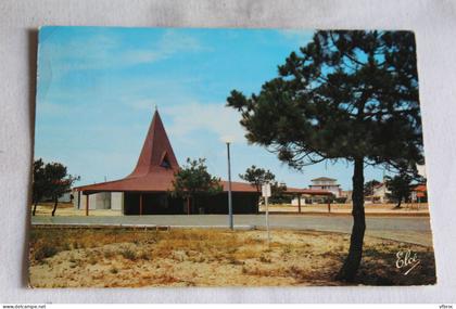 Cpm 1972, Mimizan plage, la nouvelle église, landes 40